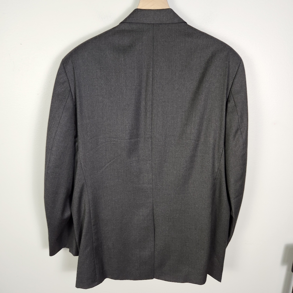 EUC LRL Ralph Lauren Charcoal‎ Gray Single Breasted Suit Jacket Size 42R #677 - Picture 4 of 12